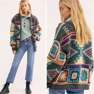 Free People Santa Rosa Crochet Cardigan XS/S